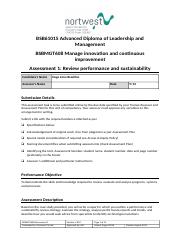 BSBMGT618 Assessment 1. 9 Dec .docx