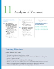 Chapter 11 Analysis of Variance
