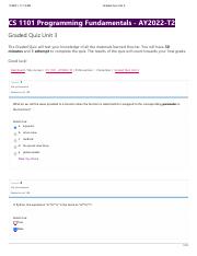 CS 1101 - Programming Fundamentals Graded Quiz Unit 3pdf.pdf