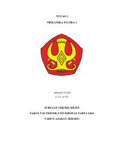Tugas 1 Mekanika Fluida 1 - Ahmad Yusuf F33118072.pdf