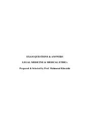Medical Ethics and Law (Questions and Answers) Prof. Mahmoud Khraishi.pdf