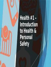 01 - Safety & Injury Prevention - Types of Health & Guidelines - Health - English.pptx