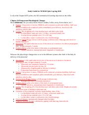 Study Guide for Maternity Quiz 2  (1).docx