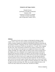 volumetric analysis lab report Lab report 2 download lab report 2 chm-lab 1251-923 solutions by using a technique called volumetric analysis or. volumetric analysis lab report Lab report 2 download lab report 2 chm-lab 1251-923 solutions by using a technique called volumetric analysis or.