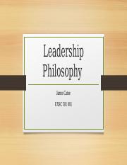 Leadership Philosophy assignment.pptm