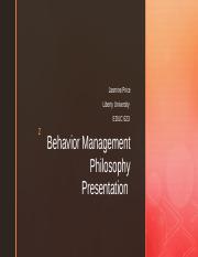 Philsophy of Behavior Management .pptm