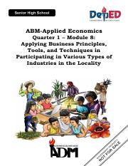ABM-Applied-Economics-Module-8-Applying-Business-Principles-Tools-and-Techniques-in-Participating-in