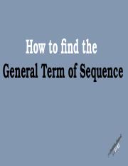 Quarter 1 Lesson 2 Finding the general rule of the sequence.pptx