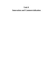 Unit 08 - Copy 1 -Innovation and commercialization.docx