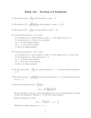 Properties of Rational Functions Homework 4.2