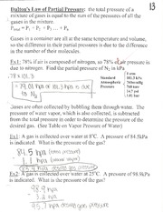 dalton's law of partial pressure