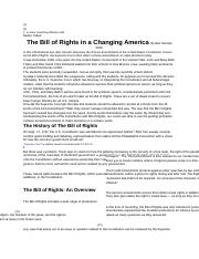 Bill of Rights Article and Questions