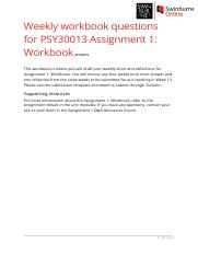 PSY30013 Assignment 1 Workbook.docx