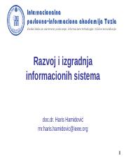 Razvoj i izgradnja informacionih sistema - Predavanje 3 (3).ppt