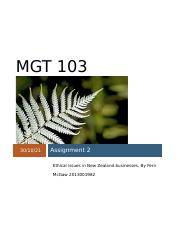 MGT 103 Assignment 2.docx