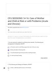 CFU SESSIONS 15_ Care of Mother and Child at Risk or with Problems (Acute and Chronic).pdf