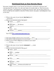 Copy of Nutritional Facts at Your Favorite Places Worksheet 2 %281%29 (1).docx