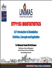 [Slides] STF1153 Biostatistics_LU1 Introduction to Biostatistics.pdf