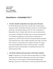CAU Questions Ch. 7 Colombia.docx