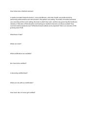 Outline 24 How to become a Medical Assistant.docx