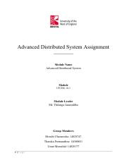 Advanced Distributed system Assignment 
