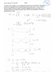 Quiz 3 Physics 132