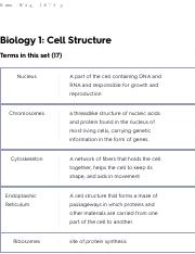 Biology 1: Cell Structure Flashcards | Quizlet.pdf