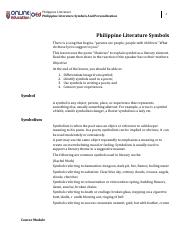 Lesson 7 Philippine Literature Symbols and Personification pdf.pdf