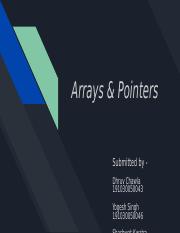 Arrays and Pointers.pptx