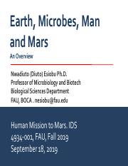 Earth, Microbes, Man and Mars- Introduction 2021.pdf