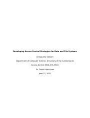 Developing Access Control Strategies for Data and File Systems.docx