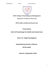 Psychology for Health and Social Care.docx