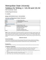 Syllabus Writing 131 Fall 2022 FINAL EDITION.docx