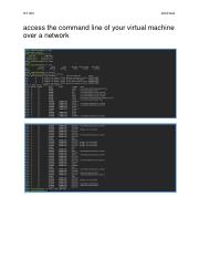 access the command line of your virtual machine over a network.docx