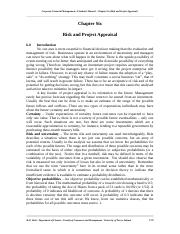Chapter 6 _ Risk and Project Appraisal.doc