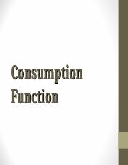 consumption function.ppt
