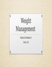 Unit 1.02 Weight Management (1).pptx