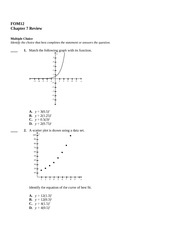 Ch7 Exponential and Log Functions Review Test