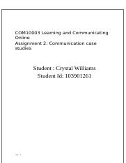 assignment 2 communication case studies