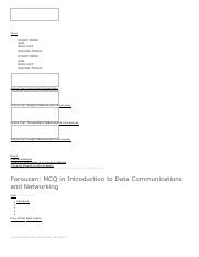 Forouzan_ MCQ in Introduction to Data Communications and Networking.pdf