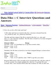 Data Files - C Interview Questions and Answers Page 5.pdf