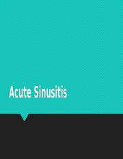 Acute Sinusitis.pptx