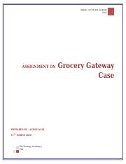 Assignment on Grocery Gateway Case.docx