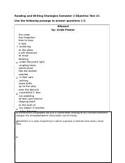 Reading and Writing Strategies Objective Test 3 with comments.Thornton.docx