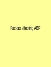 Factors affecting ABR 2012.pptx