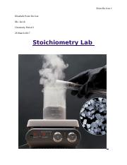 Elisabeth. Stoichiometry Lab Report.docx