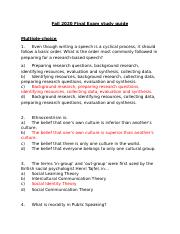 Final Exam Fall 2020 Study Guide with answers.docx