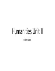 Unit II Humanities study .pptx