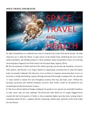 space travel and health reading pdf download
