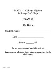 MAT111 Exam 2.docx